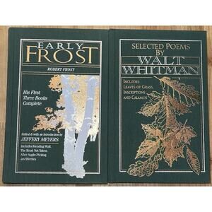 Selected Poems By‎ Walt Whitman, Early Frost 1st 3 Books Great Poetry Hardcovers